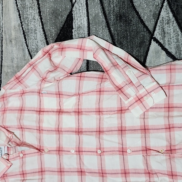 TIMBERLAND PLAID SLIM-FIT XL POCKET LONG-SLEEVED BUTTON DOWN WESTERN SHIRT - Picture 7 of 15